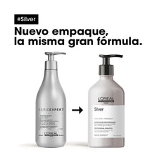 Cargar imagen en el visor de la galería, SHAMPOO NEUTRALIZANTE PARA CABELLO GRIS Y BLANCO - SILVER