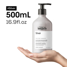 Cargar imagen en el visor de la galería, SHAMPOO NEUTRALIZANTE PARA CABELLO GRIS Y BLANCO - SILVER