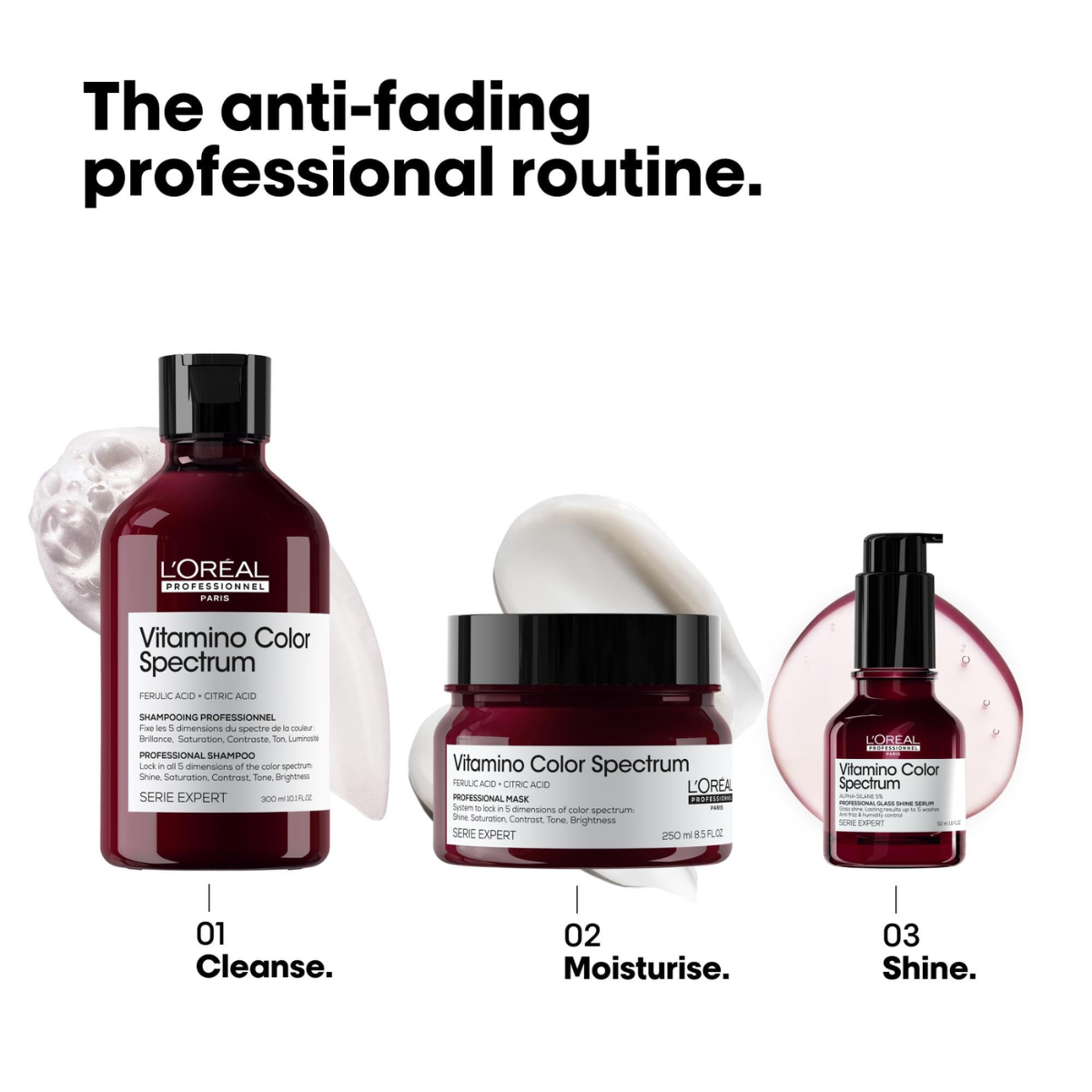 Kit Vitamino Color Spectrum Shampoo 300ML, Mascarilla 250ML y Serum 50ML