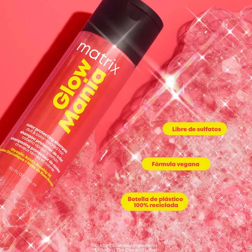 Matrix Kit Glow Mania Shampoo 300ML, Acondicionador 300ML, Mascarilla 500ML y Spray 200ML