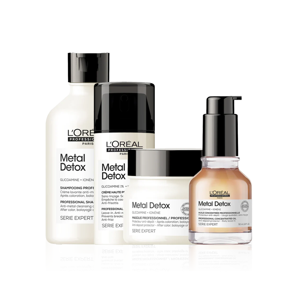 Kit Metal Detox Shampoo 300ML, Mascarilla 250ML, Mascarilla 100ml y Serum 50ML