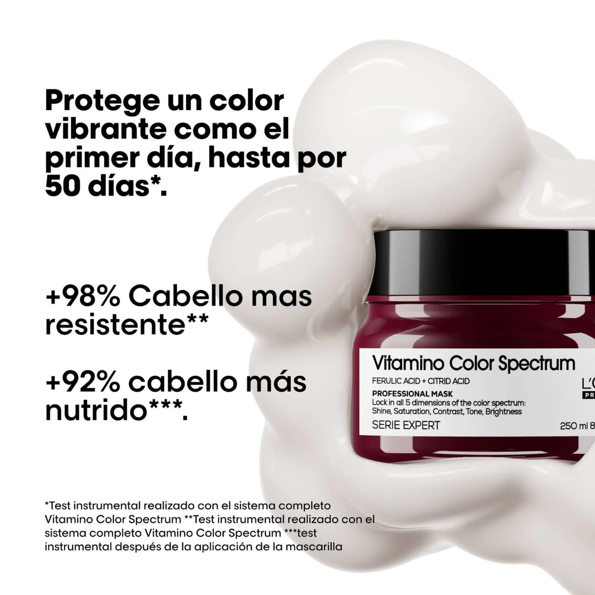 Kit Vitamino Color Spectrum Shampoo 300ML, Acondicionador 200ML, Mascarilla 250ML y Serum 50ML
