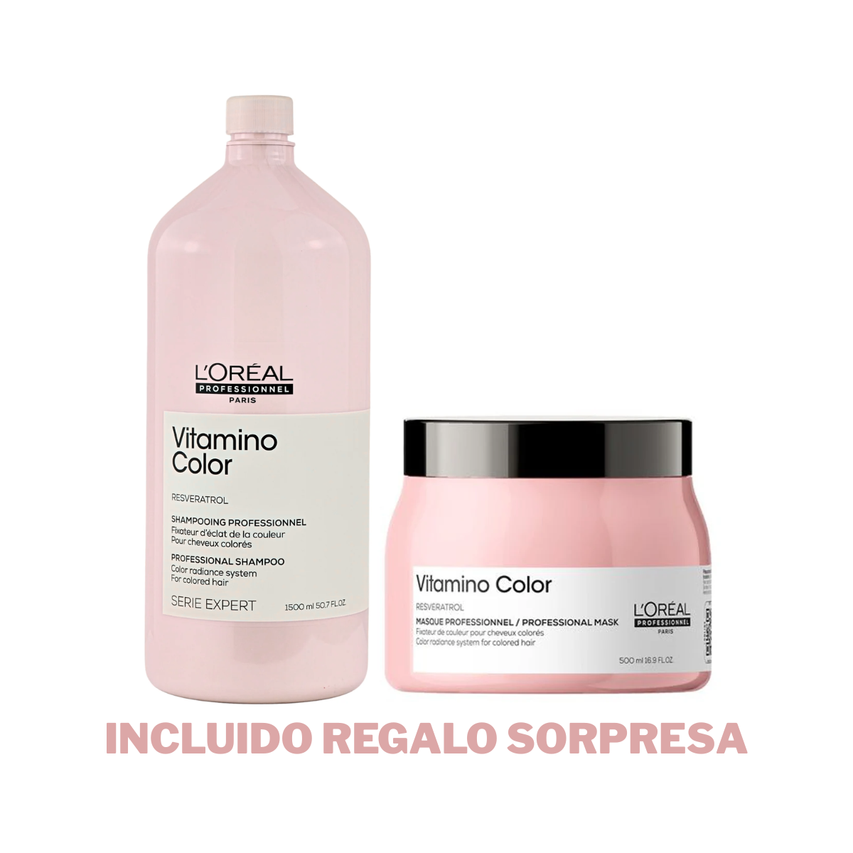 Kit Vitamino Color Shampoo 1500ML y Mascarilla 500ML