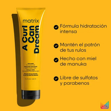 Cargar imagen en el visor de la galería, Kit Matrix A Curl Can Dream, Shampoo 300 ml + Mascarilla 280 ml, para Rizos Definidos y Suaves

