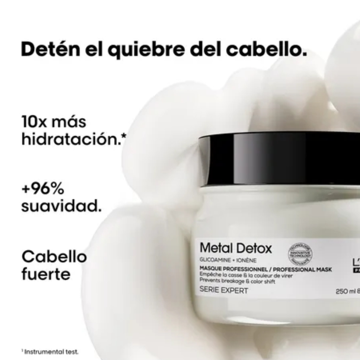 Kit Metal Detox Shampoo 300ML, Mascarilla 250ML, Mascarilla sin Enjuague 100ML, Tratamiento Pre-Shampoo 250ML y Serum 50ML