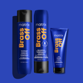 Matrix Kit Brass Off Shampoo 300ML, Acondicionador 300ML y Mascarilla 200ML