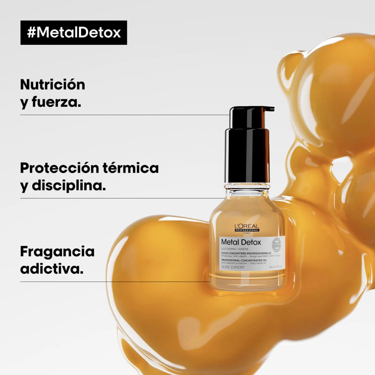 Kit Metal Detox Shampoo 300ML, Mascarilla 250ML, Mascarilla sin Enjuague 100ML, Tratamiento Pre-Shampoo 250ML y Serum 50ML