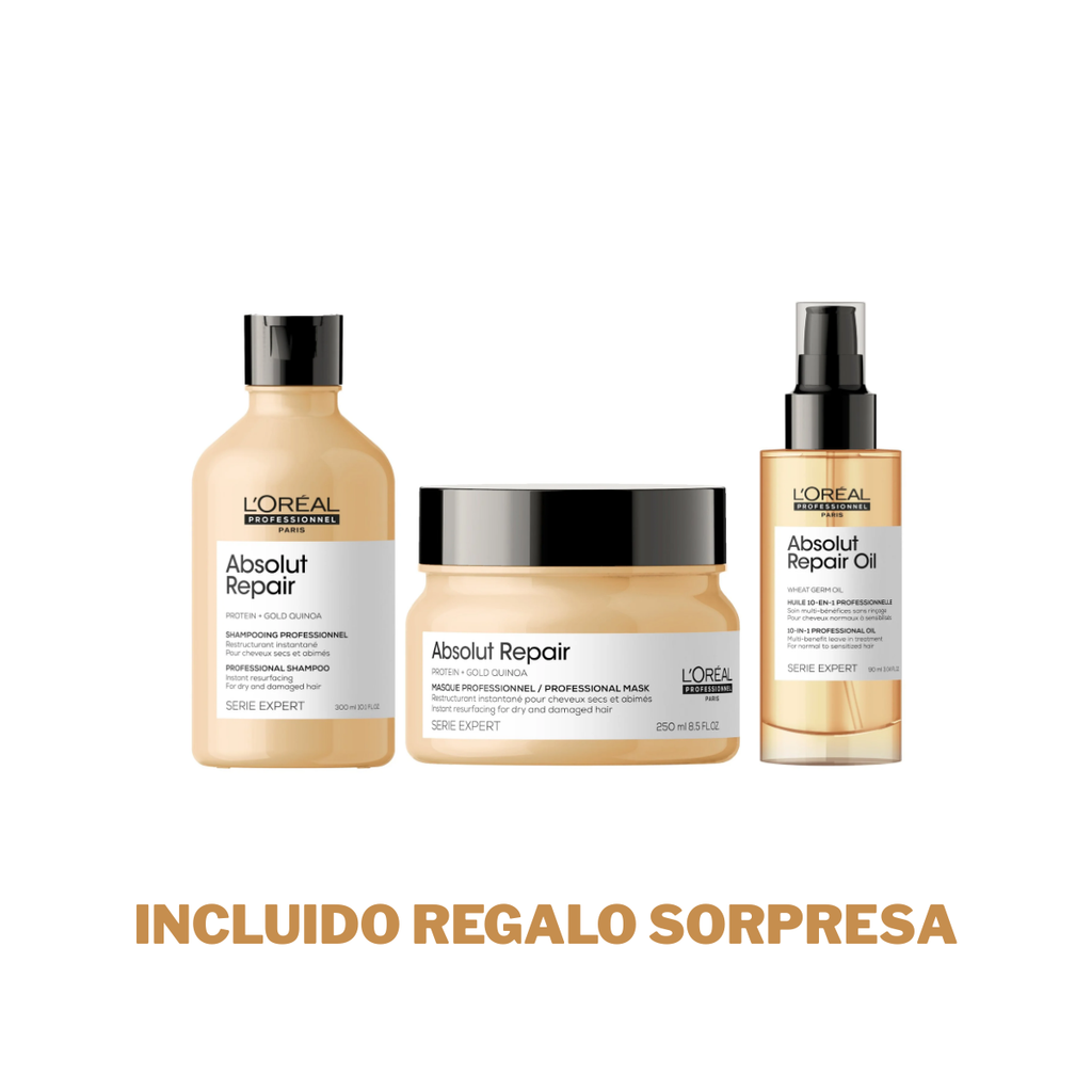 Kit Absolut Repair - Shampoo 300ML, Mascarilla 250ML y Sérum 90ML