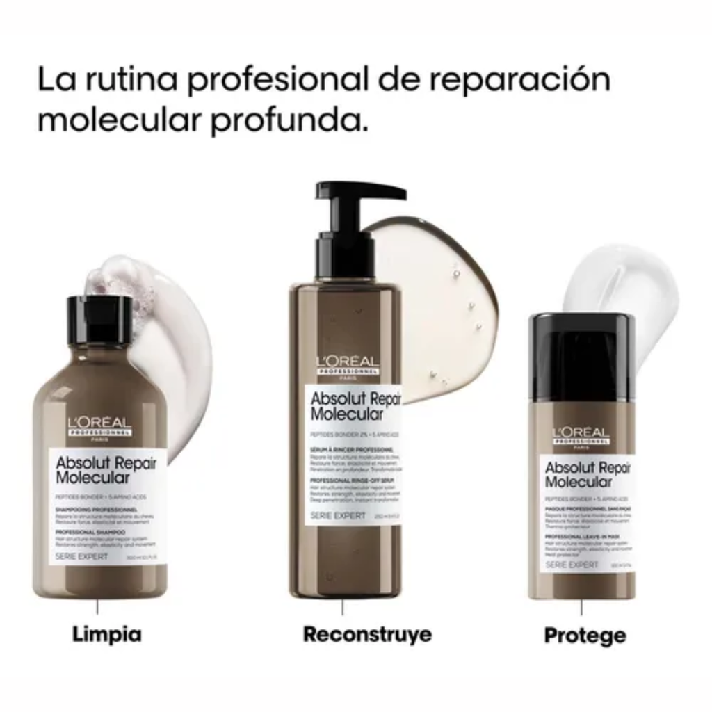 KIT L'ORÉAL ABSOLUT REPAIR MOLECULAR – REPARACIÓN PROFUNDA PARA CABELLO DAÑADO