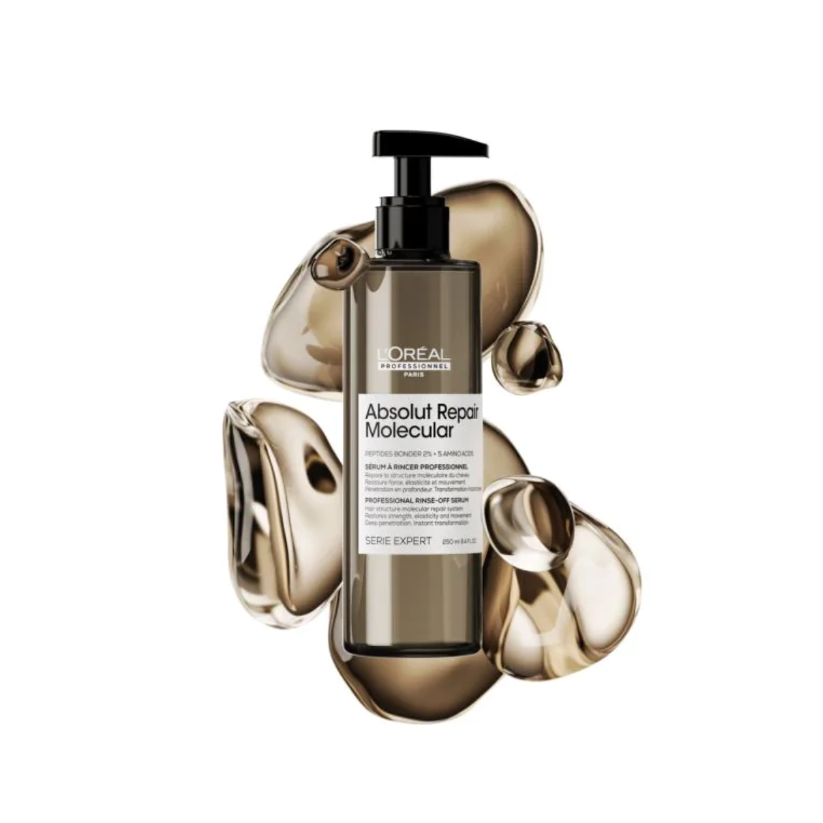 Absolut Repair Molecular Kit Shampoo 300ML, Mascarilla 250ML, Serum Con Enjuague 250ML y Aceite Bifásico 90ML