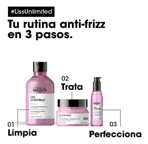 KIT L'ORÉAL LISS UNLIMITED – CABELLO LISO, SUAVE Y SIN FRIZZ