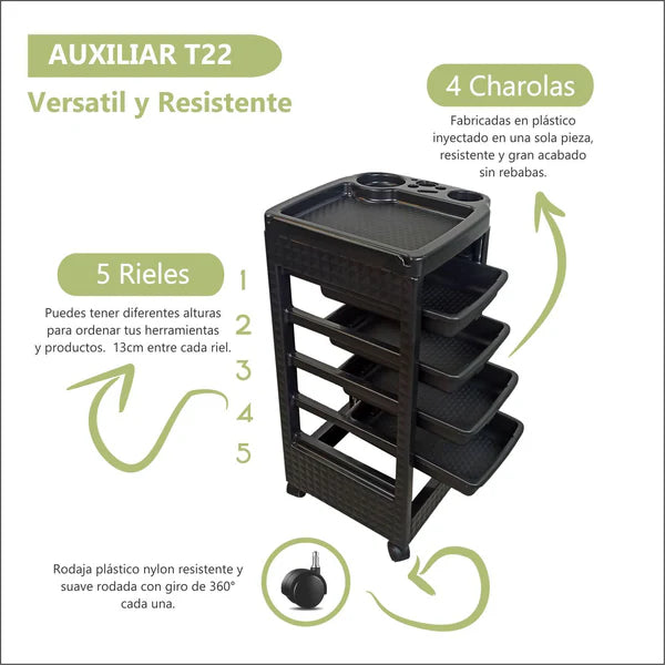 Carrito Auxiliar Multifuncional T22 Letmex