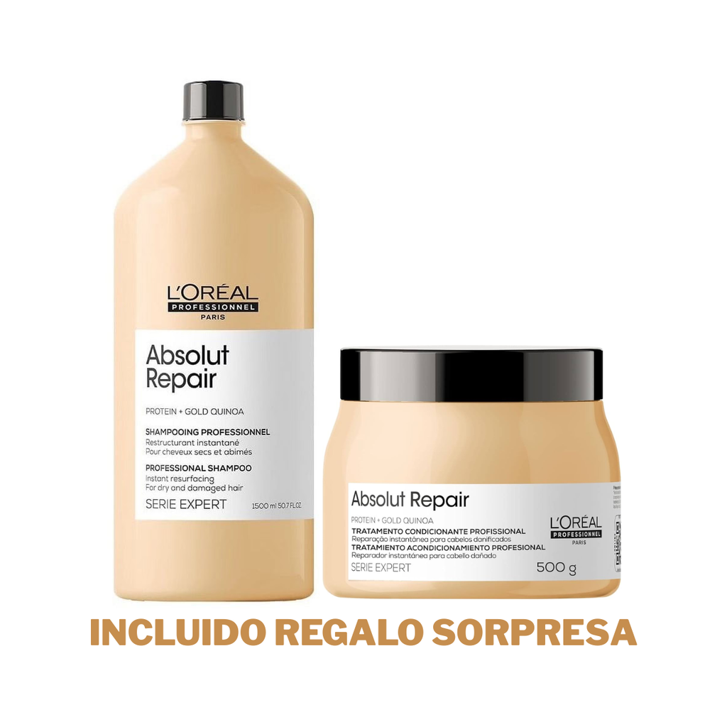 Kit Absolut Repair Shampoo 1.5L y Mascarilla 500ML