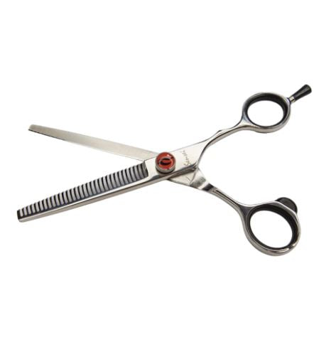 Tijera Profesional Para Entresacar Con Descanso Móvil SK82TE Sensei By Letmex 6"