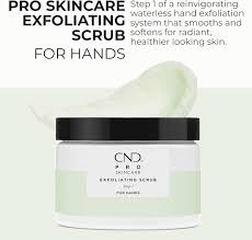 CND SKINECARE EXFOLIATING SCRUB step1  PARA MANOS