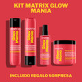 Matrix Kit Glow Mania Shampoo 300ML, Acondicionador 300ML, Mascarilla 500ML y Spray 200ML