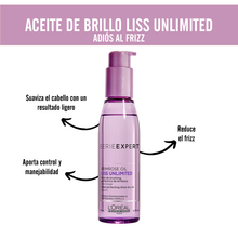 Cargar imagen en el visor de la galería, SERUM ANTI-FRIZZ PARA CABELLO LISO LISS UNLIMITED
