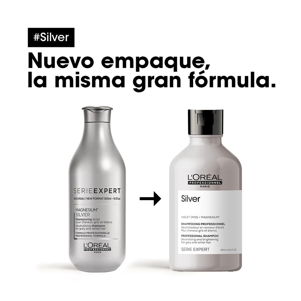 SHAMPOO NEUTRALIZANTE PARA CABELLO GRIS Y BLANCO - SILVER